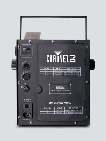 HHAZE2D WATER-BASED HAZE MACHINE CREATES A THIN ATMOSPHERE TO ENHANCE ANY LIGHT SHOW